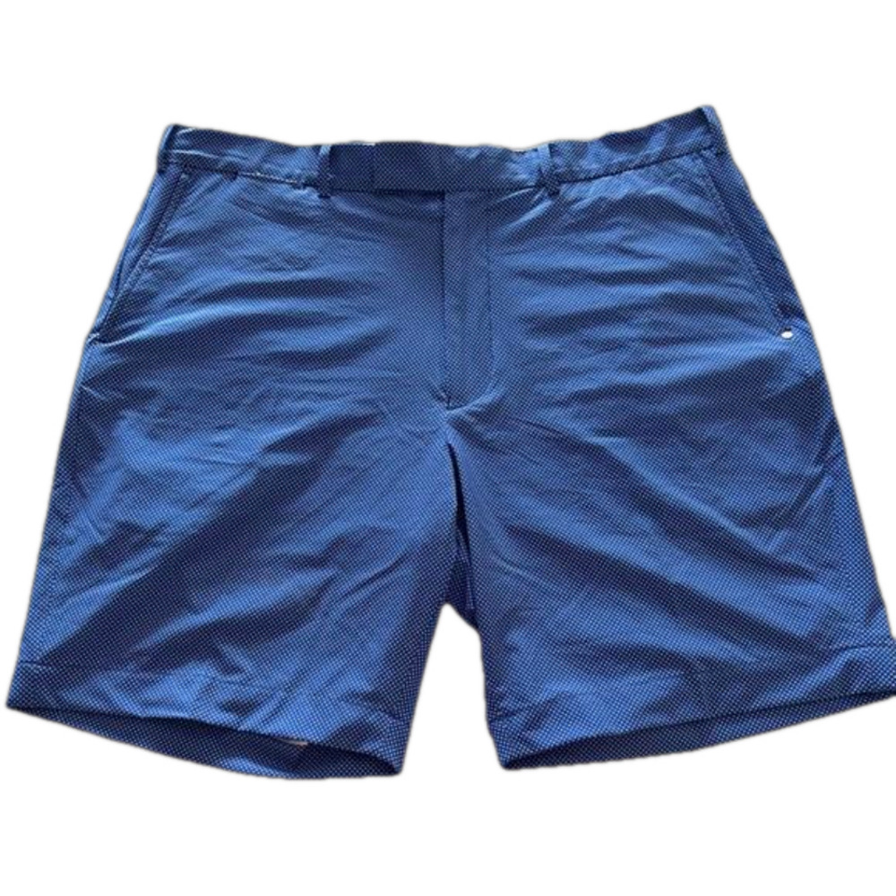 Ralph Lauren RLX Flat Front Golf Men's Polka Dot Classic Fit Shorts, size 38